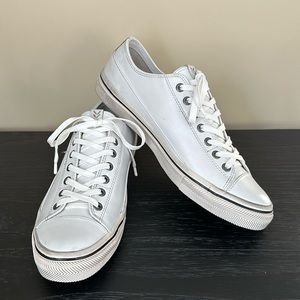 NWT NIB John Varvatos Bootleg Vulc White Low Top Sneaker size 11.5